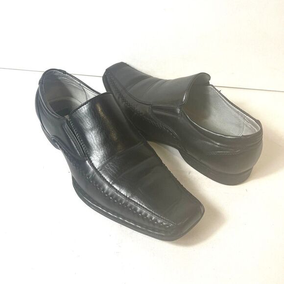 Madden M-Trace Black Faux Leather Slip On Square Toe Casual Comfort Men 11M Shoe - Picture 4 of 11